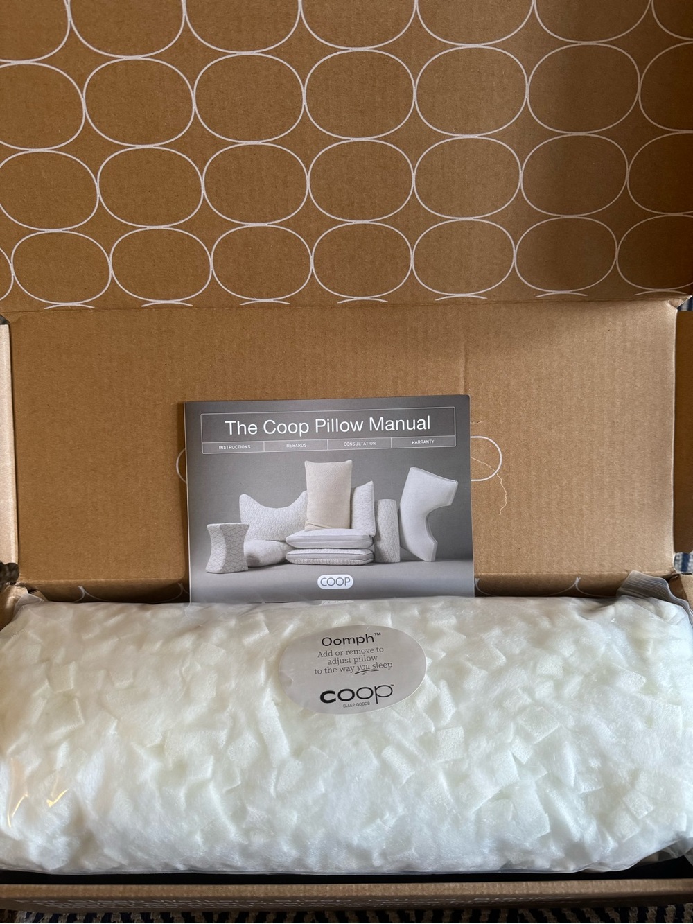 Coop Home Goods The Original Cut-Out Adjustable Pillow, King Size Bed Pillows